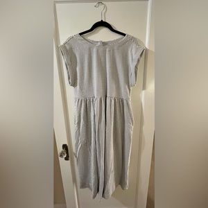 Anthropologie pinstripe babydoll dress